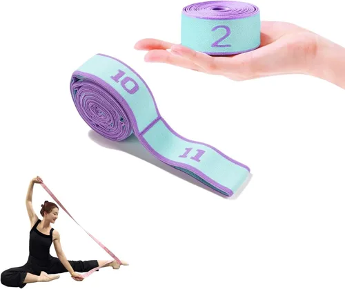 Miniatura 10 de Correa Elástica Multibucle - Banda de Estiramiento para Yoga, Pilates, Ballet y Terapia Física para Flexibilidad, Estiramiento de Piernas