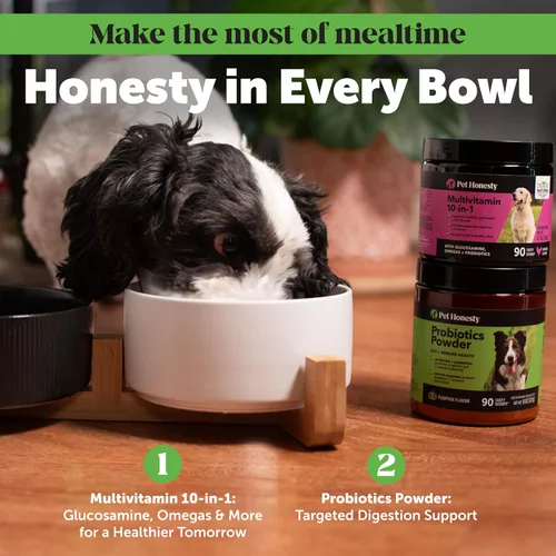 Miniatura 4 de Pet Honesty - Suplemento de probióticos y calabaza en polvo totalmente natural para perros - Prebióticos, probióticos, enzimas y antioxidantes