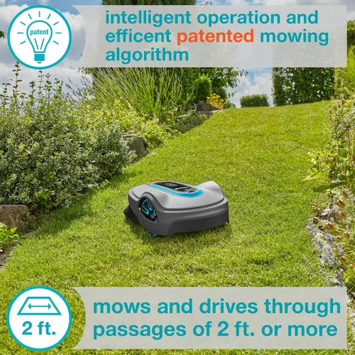 Miniatura 4 de GARDENA 15101-41 SILENO Life - Cortacésped robótico automático, con aplicación Bluetooth y cable delimitador, uno de los más silenciosos de su