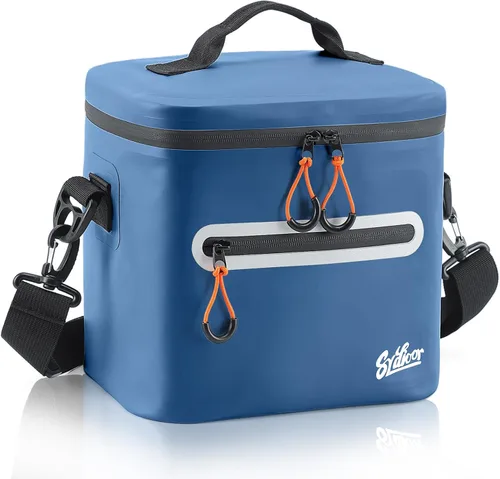 Miniatura 12 de Bolsa de picnic con aislamiento de lados blandos, 7/16/30 latas de lonchera aislada, bolsa de almuerzo impermeable, a prueba de fugas, portátil