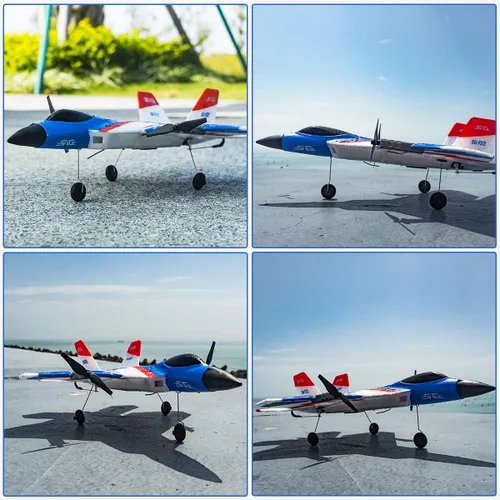 Miniatura 8 de Avión de control remoto de 4 canales, avión F-22 RC para adultos principiantes con sistema de estabilización Xpilot volador acrobático y acrobacia