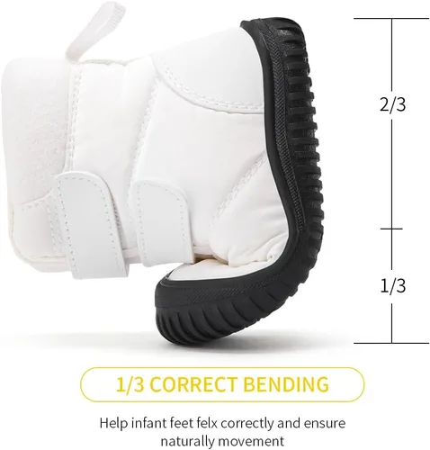 Miniatura 137 de BMCiTYBM Botas de nieve de invierno para bebés y niños pequeños, de piel sintética, cálidas, antideslizantes, zapatos para primeros pasos