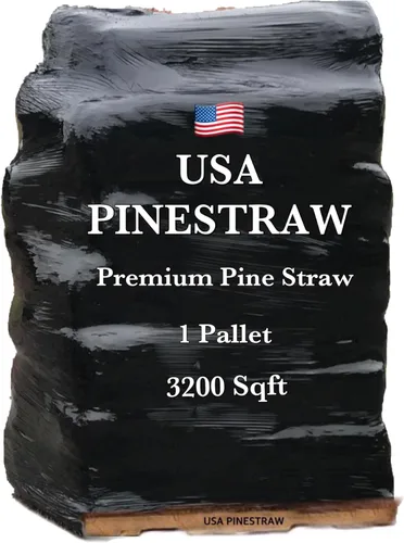 Miniatura 2 de Long Needle Pine Straw Mulch – Cobertura de 3200 pies cuadrados, 1 juego – Paja de pino cosechada en Estados Unidos de primera calidad