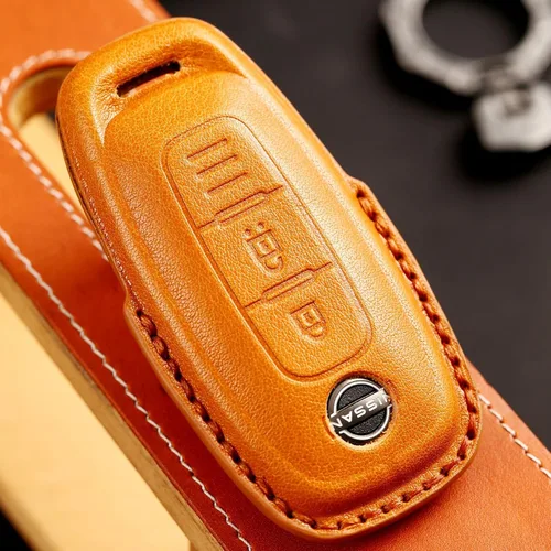 Miniatura 4 de ontto Funda para llavero de coche de 3 botones para Nissan 2022 2023, soporte inteligente para llave a distancia antiarañazos, piel para Ariya