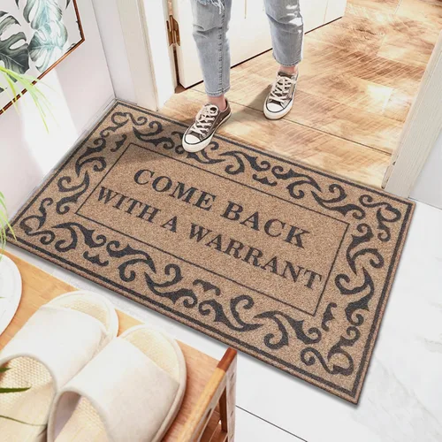 Miniatura 5 de Tapete para puerta delantera para el hogar, entrada, entrada, tapete divertido y duradero para interiores y exteriores, tapete de bienvenida de goma