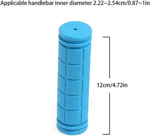 Miniatura 2 de 1 par de empuñaduras de bicicleta de goma antideslizantes para manillar de bicicleta BMX MTB bicicleta montaña scooter plegable Azul cielo