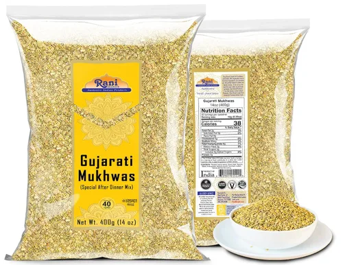 Miniatura 8 de Rani Gujarati Mukhwas (Mezcla Especial para Después de la Cena) 400 g (14 oz) ~ Vegano Kosher Sin Colorantes De Origen Indio