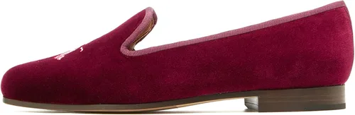 Miniatura 3 de Journey West Mocasines planos de terciopelo para mujer con bordado para fumar