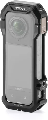 Tilta Jaula completa para cámara compatible con Insta360 X4, color negro, protección para el cuerpo de la cámara, montaje Amera Action C integrado |
