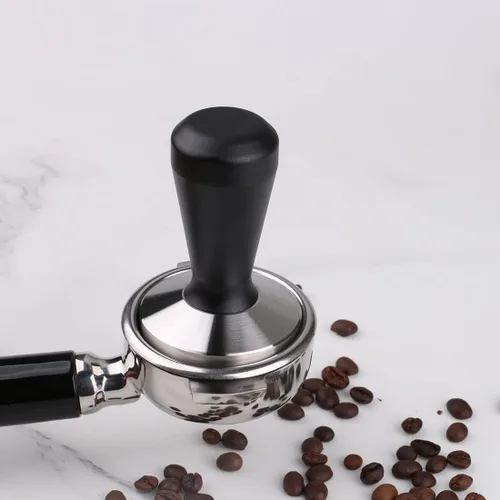 Miniatura 8 de Prensa de grano de café de acero inoxidable con base de café expreso barista de 2.087 in