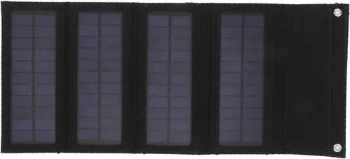 Miniatura 3 de Banco de energía solar, 40 W 4 pliegues panel solar bolsa de carga plegable cargador plegable para acampar al aire libre senderismo carga