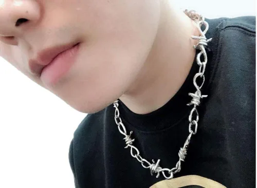 Miniatura 4 de Eyraevor Gargantilla gótica de hombre y mujer Punk Rock Hip Hop collar cadena