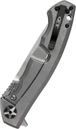 Miniatura 2 de Zero Tolerance 0452CF; cuchillo de bolsillo con hoja de acero S35VN de doble acabado, básculas de mango frontal y trasero de titanio, apertura