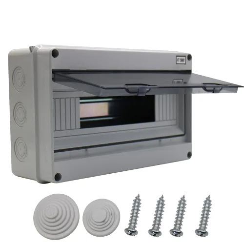 Miniatura 10 de Caja de protección de distribución con riel DIN IP65 ABS transparente cubierta transparente Power mcb caja de distribución para disyuntor