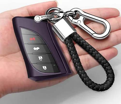 Funda compatible con llavero Lexus con llavero TPU suave de protección de 360 grados para llave inteligente UX200 LS500 LS500H LC500 LC500h ES300h