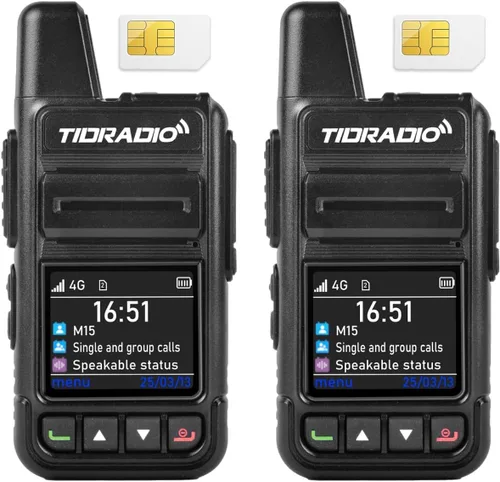 Miniatura 2 de TIDRADIO M15 Globla Rapid Walkie Talkies de largo alcance 5000+ millas PoC Radios