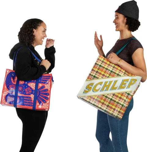 Miniatura 6 de Blue Q Bolsas de hombro La bolsa de transporte a todas partes con una cremallera fuerte, bolsillo exterior, piso reforzado. 95% Material reciclado