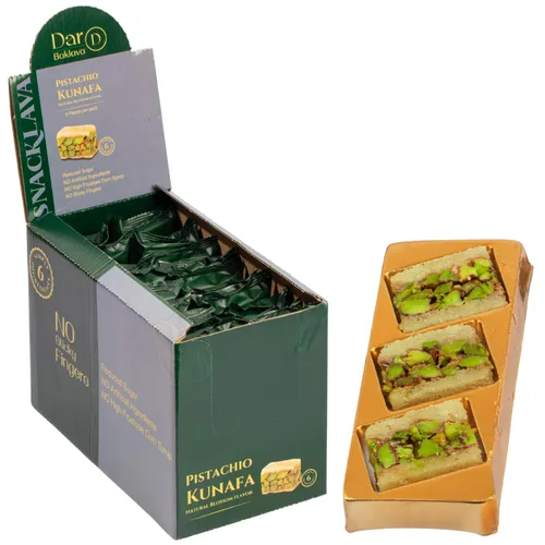 Miniatura 7 de Snacklava Cashew Bird's Nest - Paquete de 6 (24 piezas por paquete) - Sin ingredientes artificiales, colores o conservantes - Pasteles hechos a mano