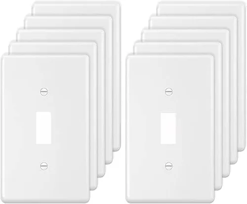 Miniatura 19 de Placa de pared Decora sin tornillos de 4 segmentos, placa frontal eléctrica para interruptor de luz, interruptor inteligente, receptáculo