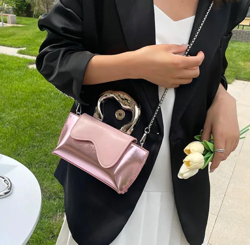 Miniatura 2 de Bolso pequeño de color plateado, bolsos cruzados, bolsos de noche Y2K, bolso de mano para mujer, bolsos de hombro, bolsa de mano para mujer 2023
