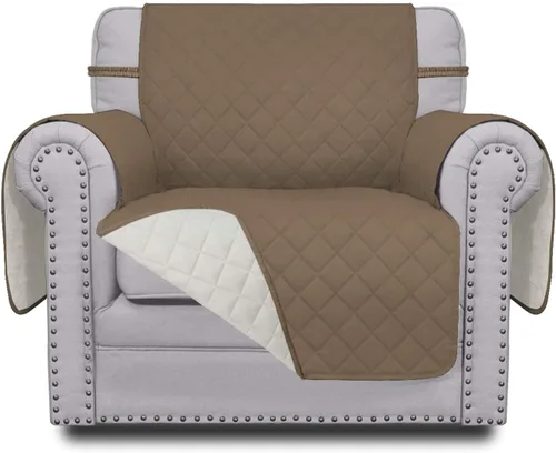 Miniatura 252 de Easy-Going - Funda para sofá, futón y sillón sin reposabrazos, reversible, resistente al agua, para mascotas y niños (azul oscuro/azul claro)