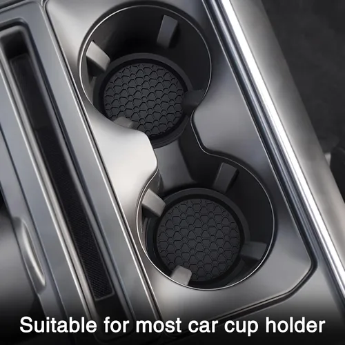 Miniatura 6 de Auprite Posavasos para tazas de coche, 2 unidades de 2.77 pulgadas Posavasos universales para portavasos de coche, alfombrillas antideslizantes