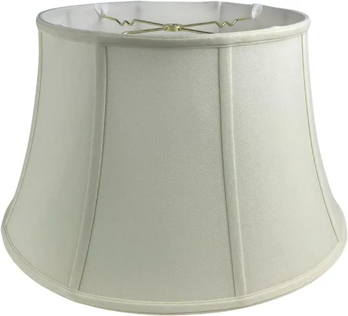 Miniatura 12 de Royal Designs, Inc. BSO-711-17WH - Pantalla de lámpara de campana de tambor poco profunda, 11 x 17 x 10, color blanco
