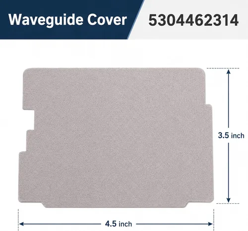 Miniatura 2 de 5304462314 Reemplazo de cubierta de mica para guía de ondas de microondas compatible con microondas Frigidaire Electrolux, pieza de reparación