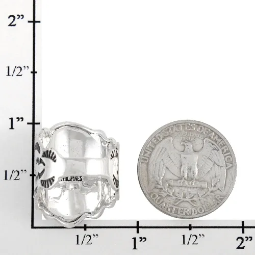 Miniatura 4 de Anillo de plata de ley con piedras preciosas auténticas y turquesa (selecciona color)