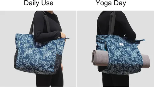 Miniatura 2 de Bolsa para esterilla de yoga ESVAN, bolsa de mano para yoga, bandolera para esterilla de yoga, bolsa de transporte para oficina, yoga, pilates