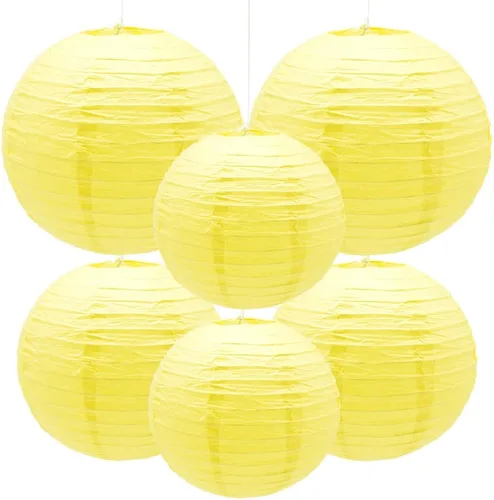 Miniatura 7 de 6 faroles de papel decorativos redondos colgantes para fiestas, aulas, bodas, Halloween, Navidad, decoración del hogar