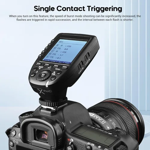 Miniatura 5 de Godox Disparador de flash inalámbrico XPro-C TTL para cámara Canon, sistema inalámbrico 2.4G X, diseño inclinado de pantalla grande HSS 1/8000s, 5