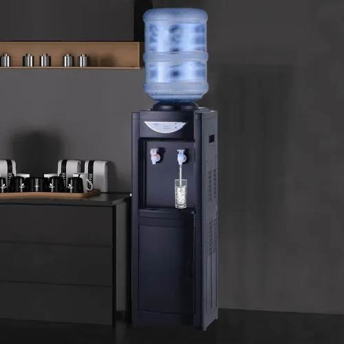 Miniatura 3 de Dispensador de agua, dispensador de enfriador de agua de carga superior, enfriador de agua de 5 galones independiente con bloqueo de seguridad