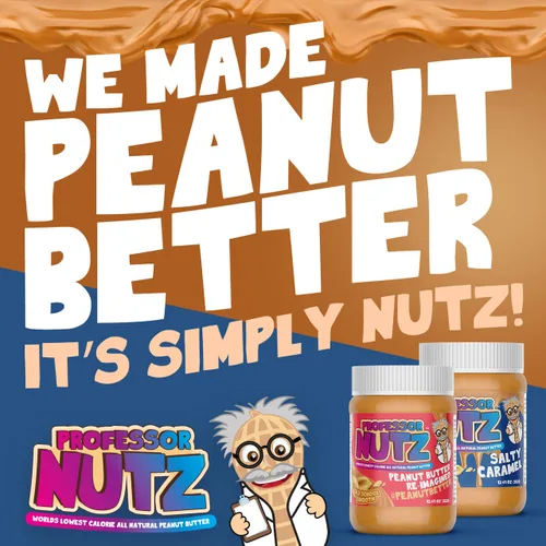 Miniatura 4 de Professor Nutz Mantequilla de maní orgánica, baja en calorías, mantequilla de nuez, mantequilla de maní natural, fibra natural, maní saludable, gran