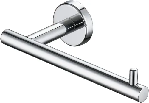 Miniatura 10 de JQK Soporte para Papel Higiénico, 5 Pulgadas Acero Inoxidable 304 Grosor 0.8mm Dispensador de Papel Higiénico para Baño, Sostiene Mega Rollos