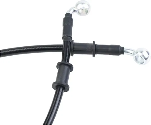 Miniatura 4 de 400-2400mm AN3 1/8pulgada 28 90 Grados M10 Manguera de Freno Hidráulico para Motocicleta de Acero Inoxidable Trenzada para ATV Moto Motocross Pit