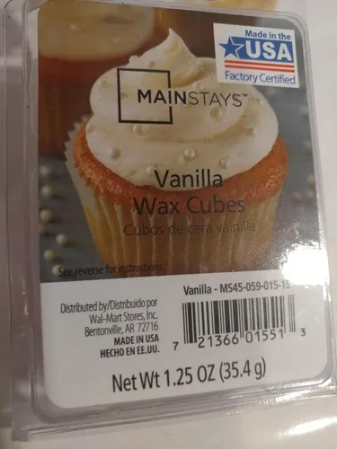 Miniatura 2 de Cera de incienso de vainilla, 12 cubos, 2 paquetes completos. Maravilloso y mejor aroma a vainilla huele a cupcakes de vainilla recién horneados
