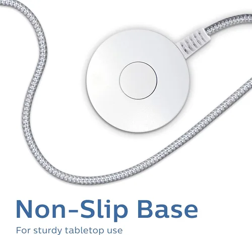 Miniatura 4 de Philips Enchufe a tierra con cable trenzado, cable de alimentación de 6 pies de largo, interruptor de encendido/apagado, para montaje en mesa