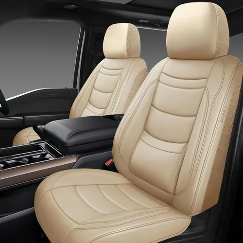 NS YOLO Juego completo de fundas de cuero para asientos de automóvil, ajuste universal para la mayoría de los automóviles, SUV y sedanes, cojines de