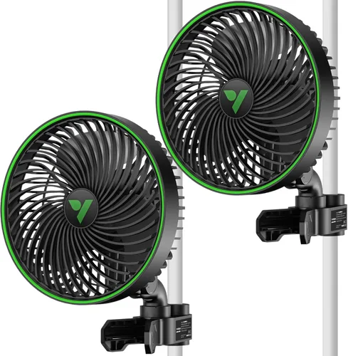 Miniatura 10 de VIVOSUN AeroWave E6 Gen2, ventilador de clip para tienda de cultivo de 6 pulgadas, motor EC, control inteligente, potente ventilador oscilante