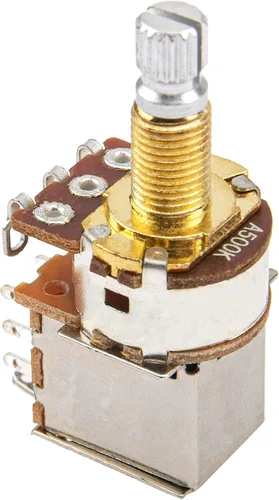 Miniatura 5 de 2 macetas Yootones A500K Push Pull para guitarra, potenciómetros cónicos de audio, eje dividido de cobre largo, compatible con accesorios de guitarra