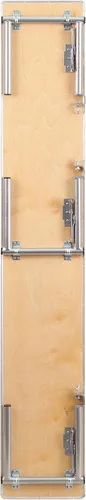 Miniatura 8 de Flash Furniture Amara - Elevador superior de barra de madera de abedul de 72 x 12 pulgadas con patas plateadas