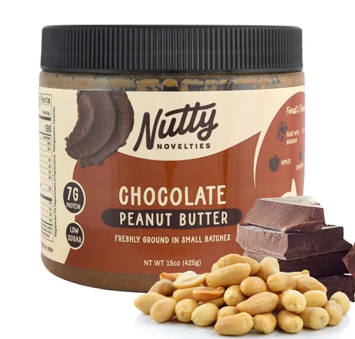 Miniatura 16 de Nutty Novelties Mantequilla de maní, alta en proteínas, baja en azúcar, mantequilla de maní saludable, mantequilla de maní completamente natural