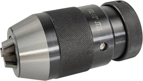 HFS (R) Portabrocas sin llave autoapriete JT33 Montaje cónico de 3 mandíbulas para tornos máquina de perforación 1/32"-1/2" (0.039-0.512 in)