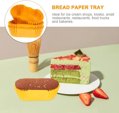 Miniatura 7 de Forros para cupcakes en forma de barco, 1000 unidades, tazas de papel amarillo para hornear cupcakes o mini aperitivos