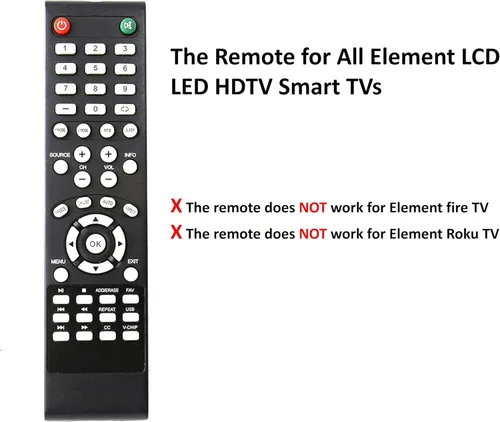 Miniatura 4 de Reemplazo universal del mando a distancia para Element TV, no para Fire & Roku TV