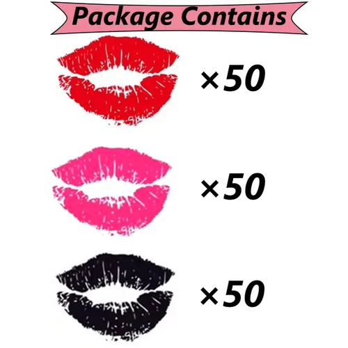 Miniatura 3 de 150 calcomanías de tatuajes temporales de San Valentín, tatuajes de labios sexy, decoración del día de San Valentín, calcomanías de tatuaje falso