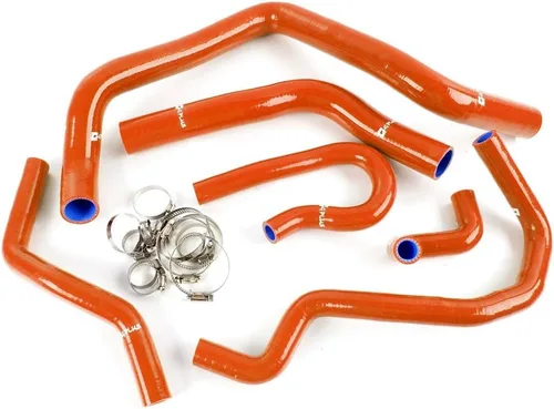 Miniatura 11 de G-PLUS Kit de abrazaderas de manguera de refrigerante de radiador de silicona compatible con Honda Civic EK4/9 tipo Rdc 2 Dohc B16A/B B18C, negro
