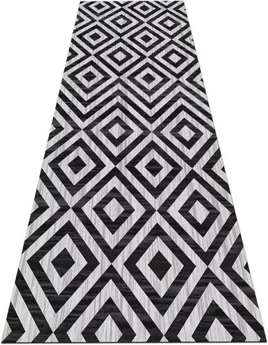 Alfombra de pasillo – Alfombra estrecha muy larga, alfombra de pasillo para interiores, fácil de limpiar, alfombra antideslizante de 39.4 in/4.9