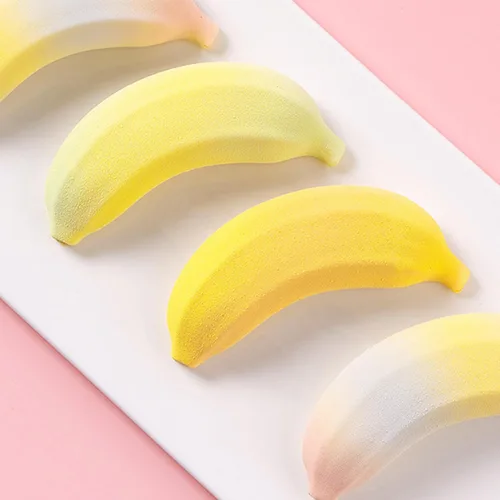 Miniatura 4 de OCPO KITCHEN Moldes de Silicona con Forma de Plátano 3D para Hornear Pasteles de Mousse, Molde de Horneado de Silicona 3D para Dulces, Pastelería